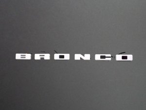 Ford Bronco Front Grille Letter Kit - LED - Illuminated - White w/ Red R